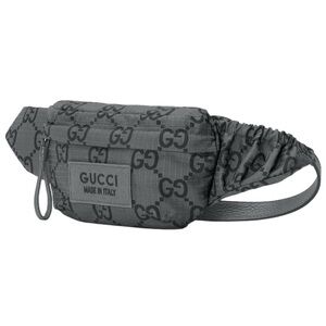 Gucci Dark Gray GG Pattern Belt Bag